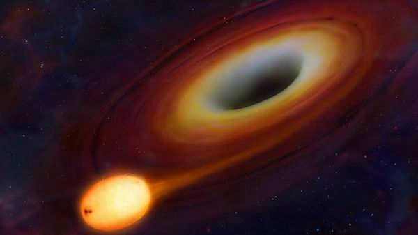 Astronomii au surprins ultimele clipe ale unei stele inghitite de o gaura neagra!