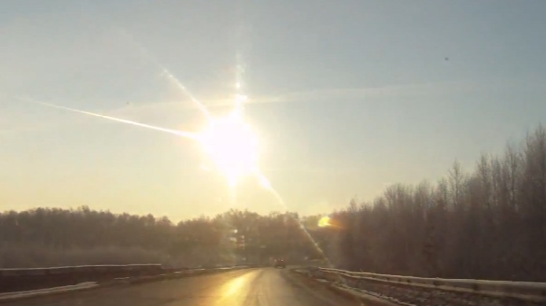 Caderea meteoritului din Muntii Urali - 