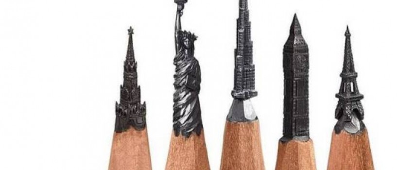 Salavat Fidai sculpteaza in mina de creion. Operele lui sunt uimitoare!